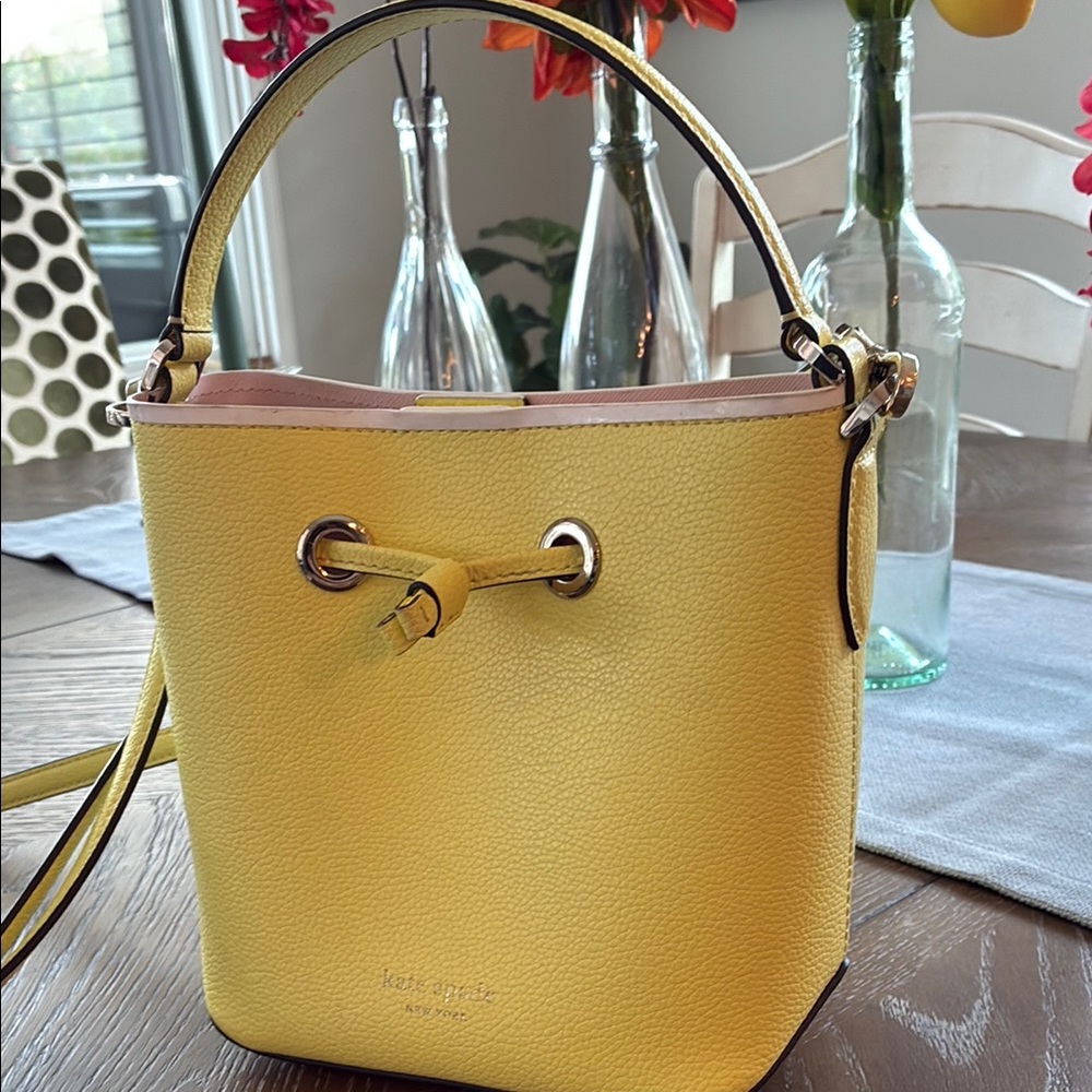 Kate Spade Butter Yellow Bucket Bag